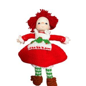 Vintage Strawberry Shortcake & Friends-Strawberry Shortcake Crochet Yarn Doll